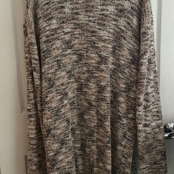 Pilcro Anthropologie Open Front Long Duster Textured Knit Cardigan Sweater - Picture 3 of 4